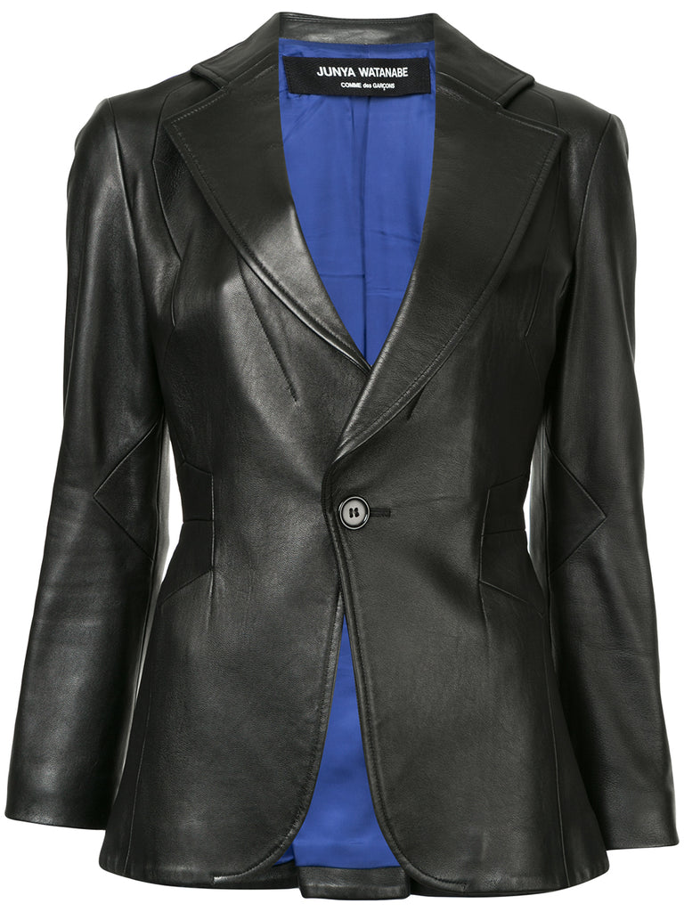 JUNYA WATANABE COMME DES GARÇONS slim-fit leather blazer