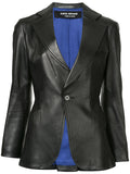 JUNYA WATANABE COMME DES GARÇONS slim-fit leather blazer