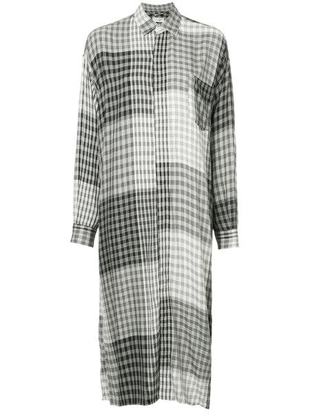 COMME DES GARÇONS oversized checked shirt dress