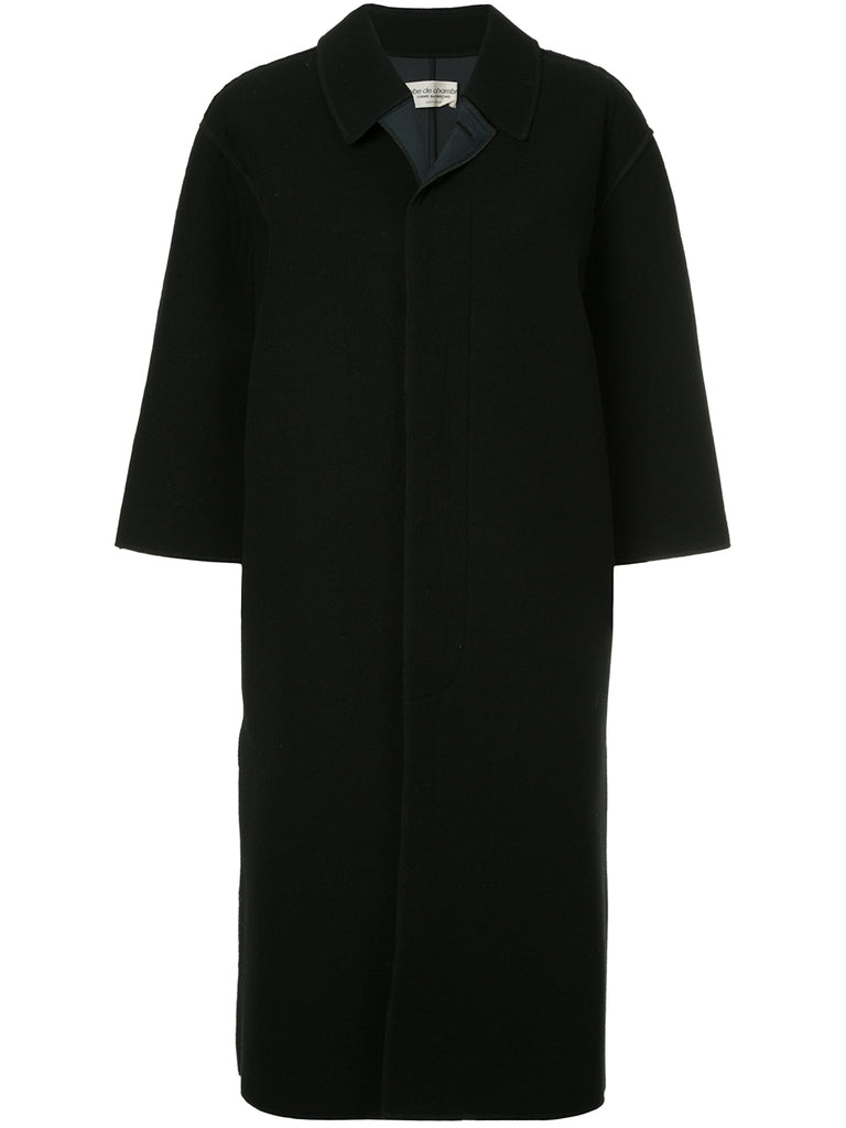 COMME DES GARÇONS cropped-sleeve cocoon coat