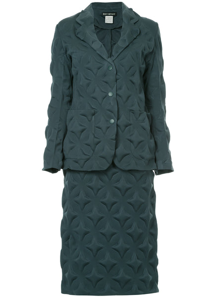 ISSEY MIYAKE star imprint skirt suit