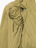 COMME DES GARÇONS VINTAGE knot-detail striped blazer