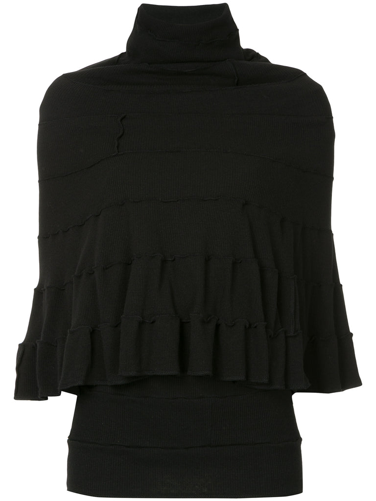 JUNYA WATANABE ribbed layered turtleneck top