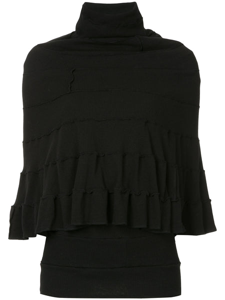 JUNYA WATANABE ribbed layered turtleneck top