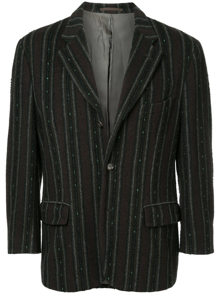 COMME DES GARÇONS Homme Plus dotted details striped blazer