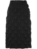 ISSEY MIYAKE textured pencil skirt