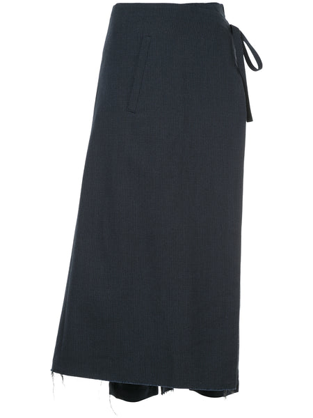 COMME DES GARÇONS wrap-around flared trousers