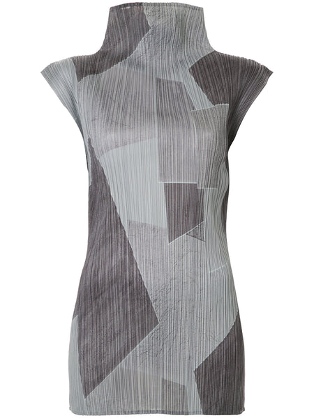 ISSEY MIYAKE colour-block sleeveless top