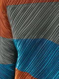 ISSEY MIYAKE colour-block striped sweater