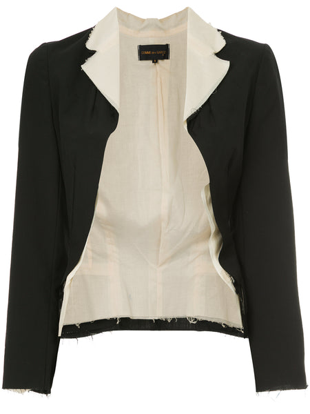 COMME DES GARÇONS contrast-collar blazer