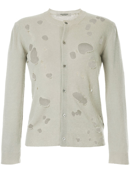 JUNYA WATANABE COMME DES GARÇONS distressed fitted cardigan
