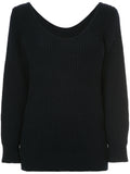 COMME DES GARÇONS ribbed fitted sweater