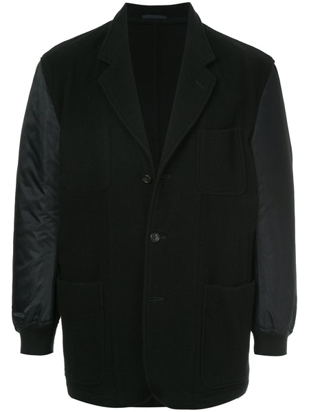 COMME DES GARÇONS sports-sleeve patch-pocket blazer