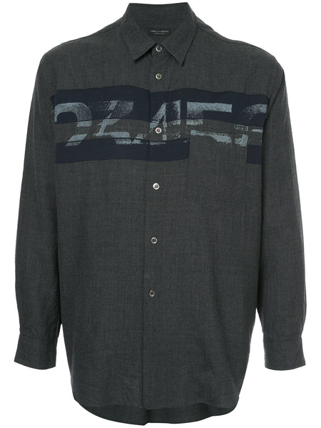 COMME DES GARÇONS Homme Plus faded number print shirt