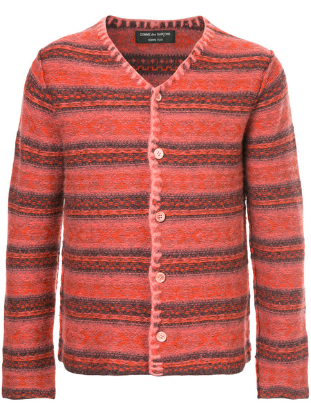 COMME DES GARÇONS Homme Plus cropped striped cardigan