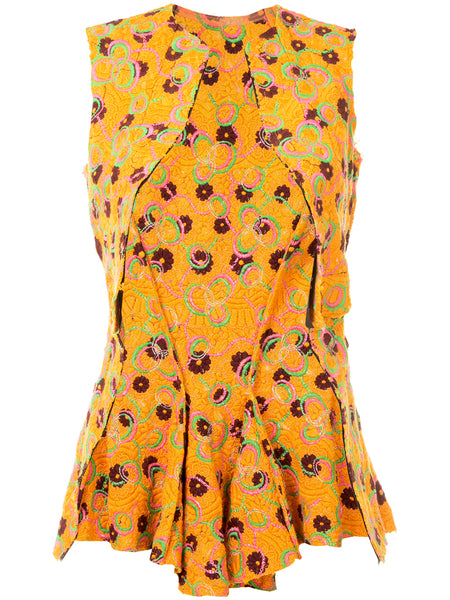COMME DES GARÇONS embroidered vest top