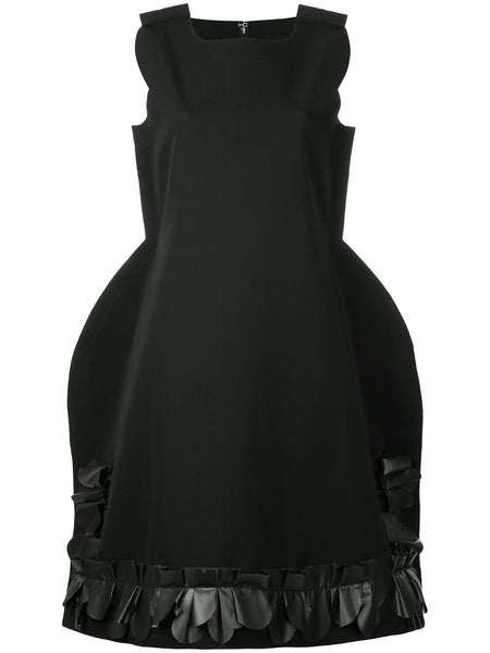 COMME DES GARÇONS ruffle trim 2D dress