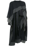 COMME DES GARÇONS pinstripe shawl top