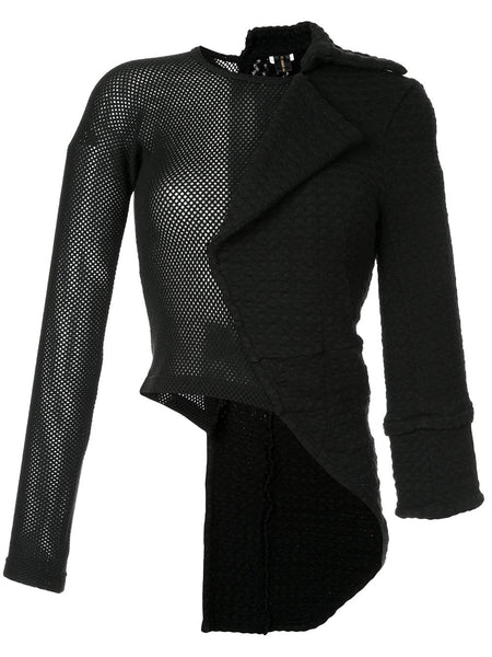 COMME DES GARÇONS mesh panel half jacket