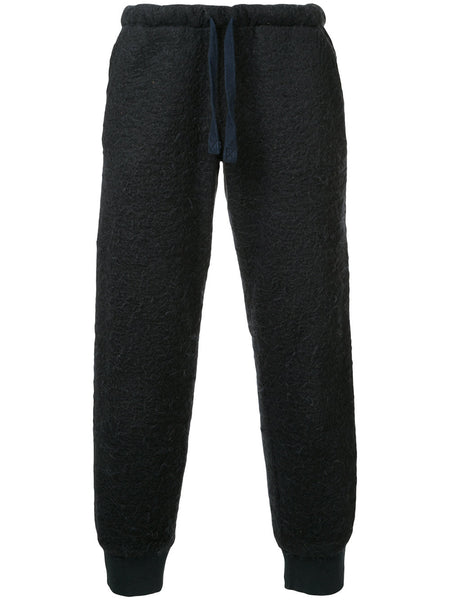 WALTER VAN BEIRENDONCK textured drawstring track pants