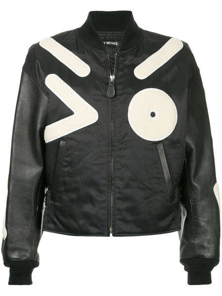 ISSEY MIYAKE patch-appliqué bomber jacket