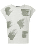 ISSEY MIYAKE brushstroke-print T-shirt