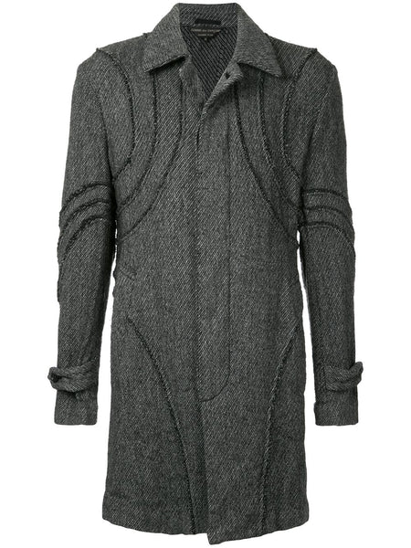 COMME DES GARÇONS Homme Plus stitch-detail single-breasted coat