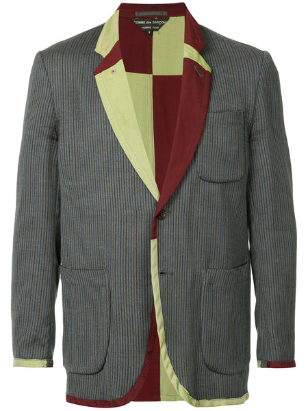 COMME DES GARÇONS Homme Plus reversible checkerboard blazer