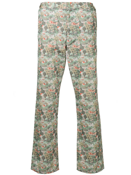 COMME DES GARÇONS Homme Plus landscape-print cropped trousers