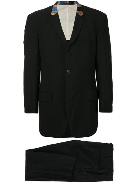 COMME DES GARÇONS Homme contrast collar relaxed-fit suit