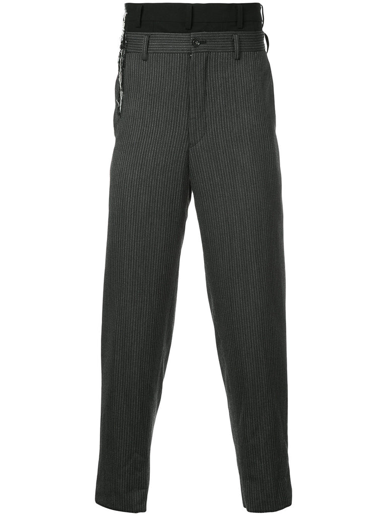 COMME DES GARÇONS layered tailored trousers