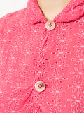 COMME DES GARÇONS embroidered sheer jacket