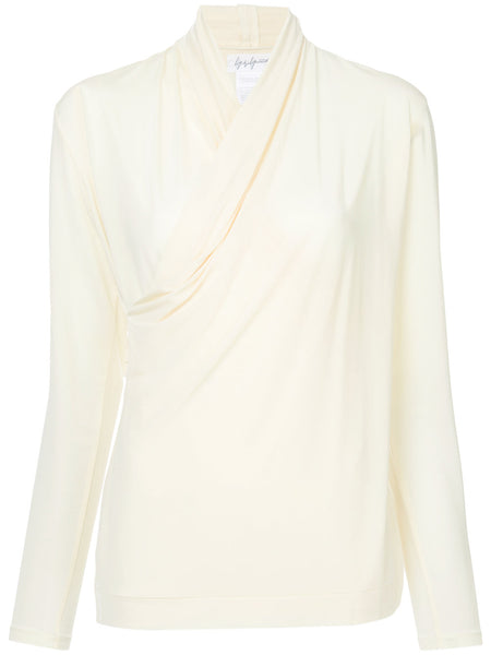 YOHJI YAMAMOTO draped long sleeve top