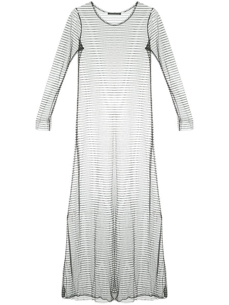 YOHJI YAMAMOTO sheer striped dress