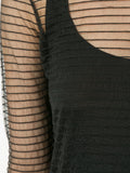 YOHJI YAMAMOTO sheer striped dress