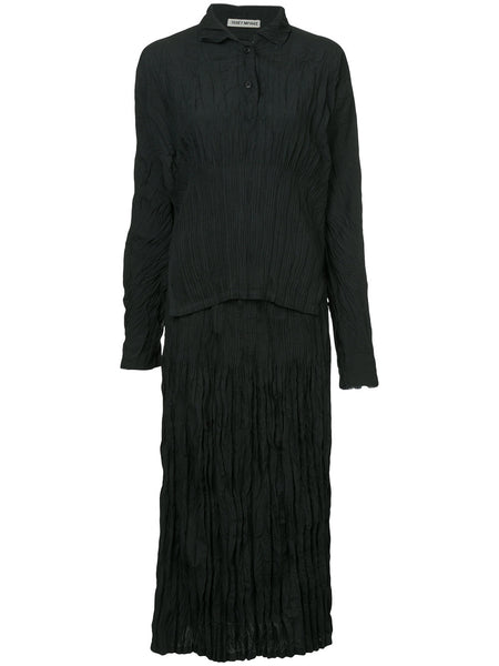 ISSEY MIYAKE pleated skirt suit