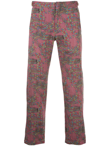 COMME DES GARÇONS Homme Plus shooting starts print trousers