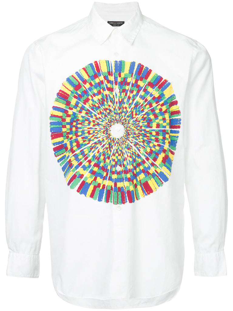 COMME DES GARÇONS Homme Plus psychedelic circle shirt