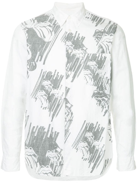 COMME DES GARÇONS Rolling Stones print shirt