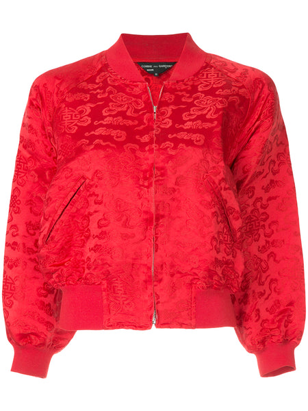 COMME DES GARÇONS Chinese pattern bomber jacket