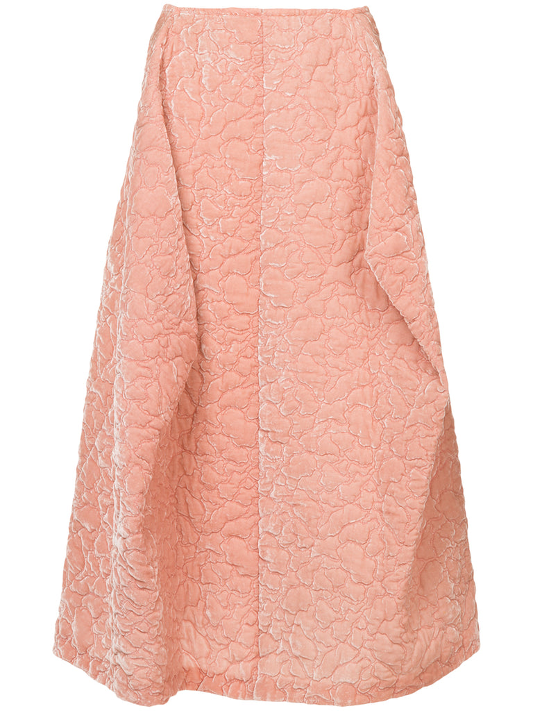 COMME DES GARÇONS puffy textured pink skirt