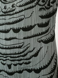 ISSEY MIYAKE abstract print pleated jumpsuit