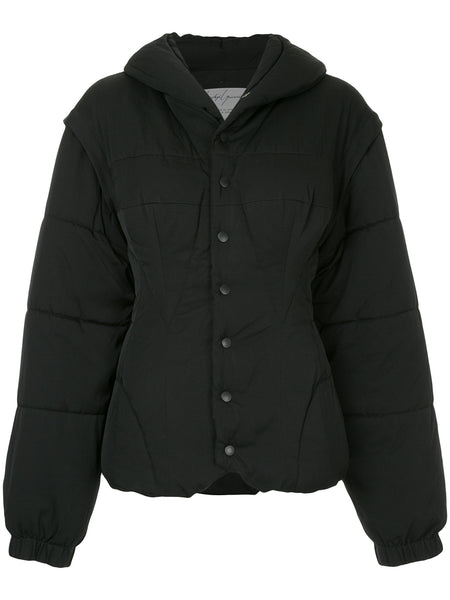 YOHJI YAMAMOTO fitted puffer coat