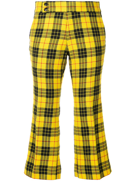 COMME DES GARÇONS tartan cropped trousers