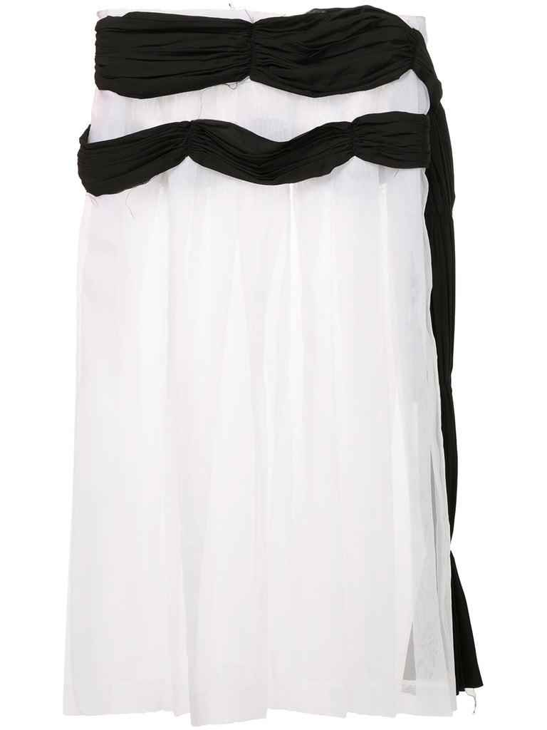 COMME DES GARÇONS TAO sheer pleated skirt