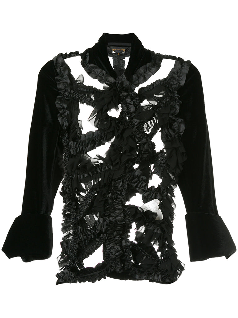 COMME DES GARÇONS ruffle dissected jacket