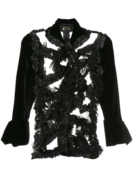 COMME DES GARÇONS ruffle dissected jacket