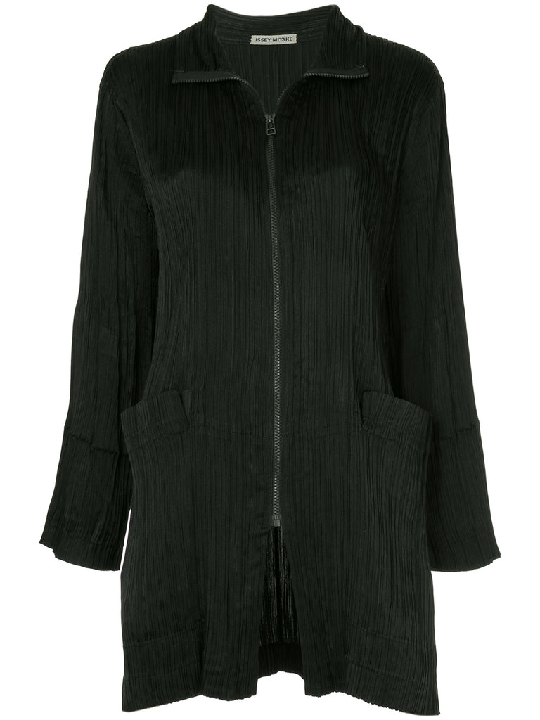 ISSEY MIYAKE pleated long jacket