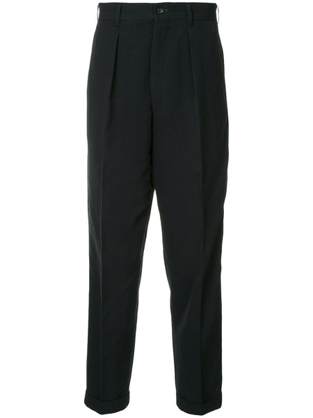 COMME DES GARÇONS Homme Plus front pleat tapered trousers