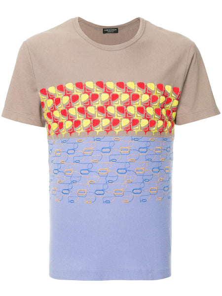 COMME DES GARÇONS Homme Plus geometric embroidery T-shirt